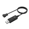 DC įtampos keitiklio kabelis Akasa AK-CBFA10-60BK iš USB į 3 ir 4 kontaktų PC ventiliatorių, 60 cm