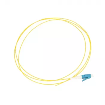 Extralink šviesolaidinis pigteilas LC/UPC 1,5 m, SM G.657.A1, 900 µm, FTTH, geltonas