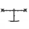 Gembird MS-D2ST-02 monitoriaus stalo stovas (sukamas, pakreipiamas, pasukamas), 13”-32”, juodas