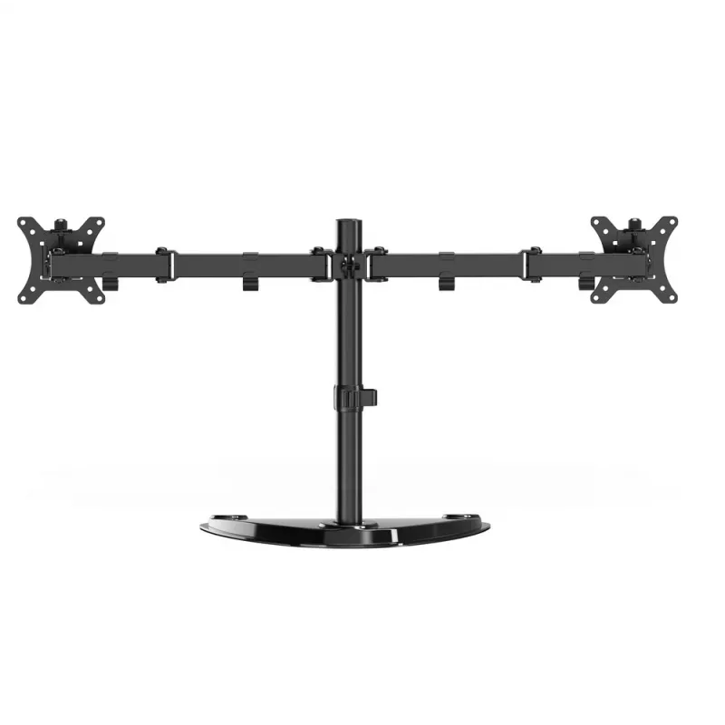 Gembird MS-D2ST-02 monitoriaus stalo stovas (sukamas, pakreipiamas, pasukamas), 13”-32”, juodas