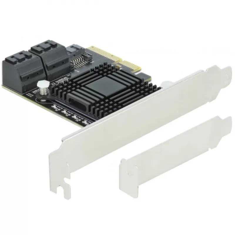 SATA PCI Express x4 kortelė DeLOCK 5 prievadų žemo profilio formos