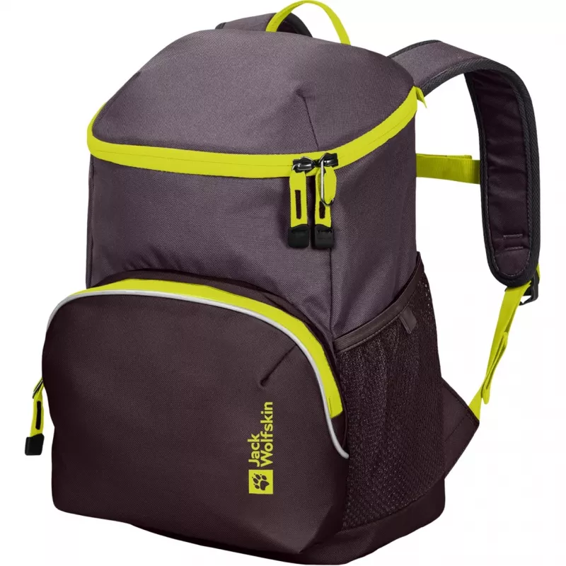 Jack Wolfskin Erlebnis Pack kuprinė - violetinė/neoninė geltona, 11 L