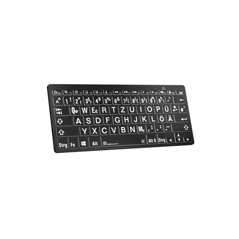 “Logickeyboard” universali “Bluetooth” klaviatūra LKB-LPWB-BTPC-DE QWERTZ vokiška, juoda