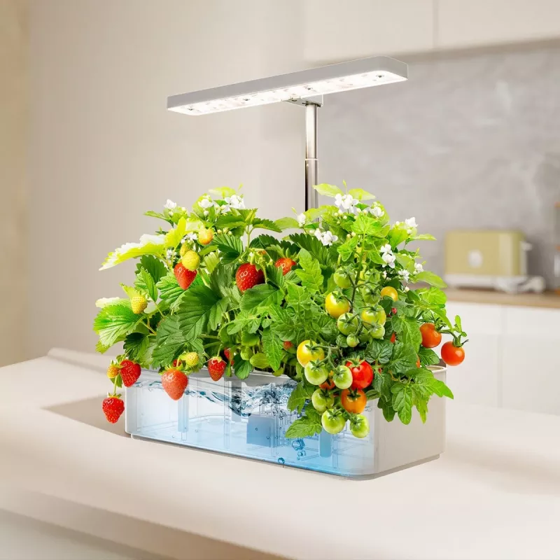GreenBlue išmanioji kambarinė augalų auginimo sistema, SMART vazonas, 4L talpa, 12 augalų, pilno spektro LED, GB133