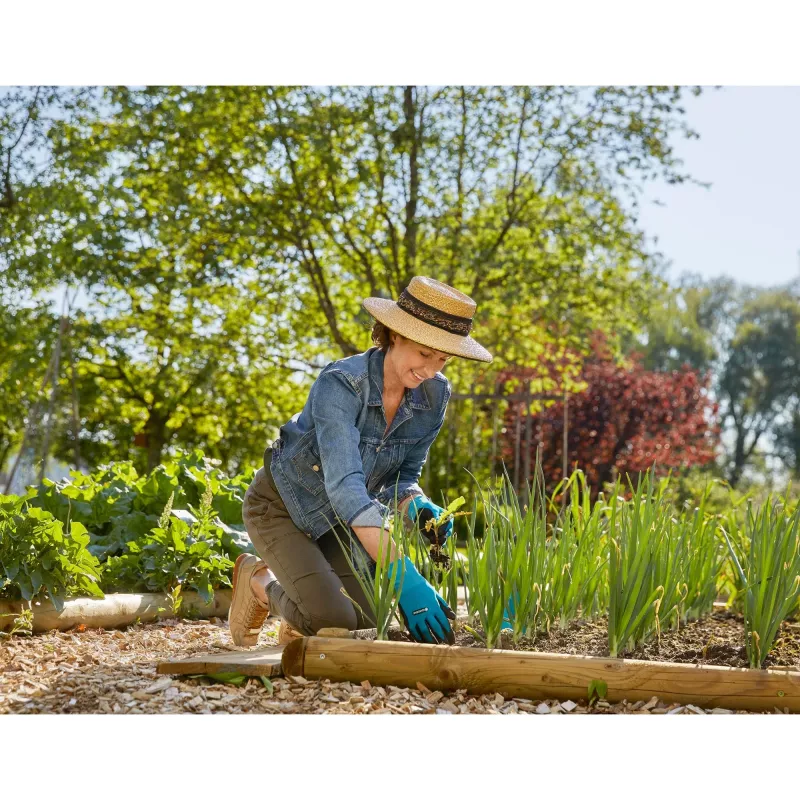 Gardena 11511-20 - sodininkystės pirštinės - juoda - mėlyna - M - SML - elastanas - nitrilas - poliesteris - 42% poliesteris - 55% nitrilas - 3% elastanas