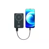 Port Designs 907005 belaidžio įkrovimo 10000 mAh išorinė baterija juoda