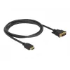 Vaizdo kabelio adapteris DeLOCK 85653 1,5 m HDMI A tipo DVI juoda