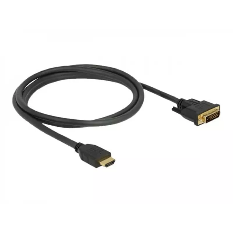 Vaizdo kabelio adapteris DeLOCK 85653 1,5 m HDMI A tipo DVI juoda