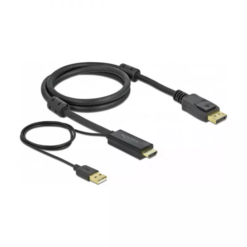 HDMI į DisplayPort kabelis DeLOCK 85963 4K 30 Hz 1 m