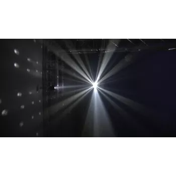 Veidrodinio rutulio rinkinys EUROLITE 300 mm su LED taškiniu šviestuvu — 300 mm disko veidrodinio rutulio rinkinys