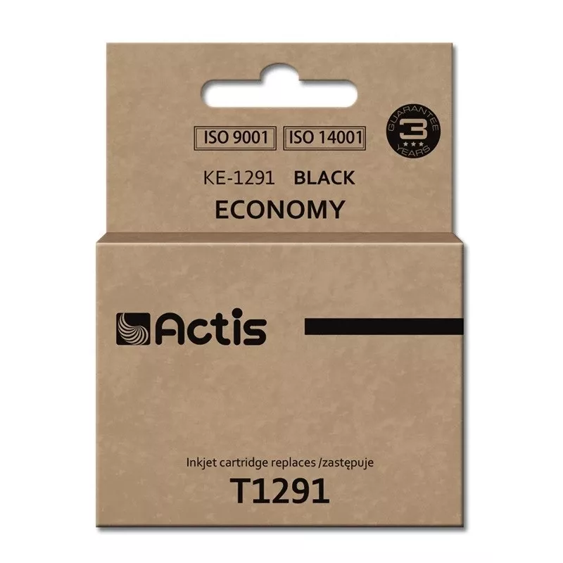 Actis KE-1291 rašalas (pakaitalas Epson T1291; standartinis; 18 ml; juodas)