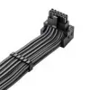 CableMod C-Series Pro kabelis Assembly Variant B 90 cm 16 kontaktų į 4×8 kontaktų PCIe anglies pluošto