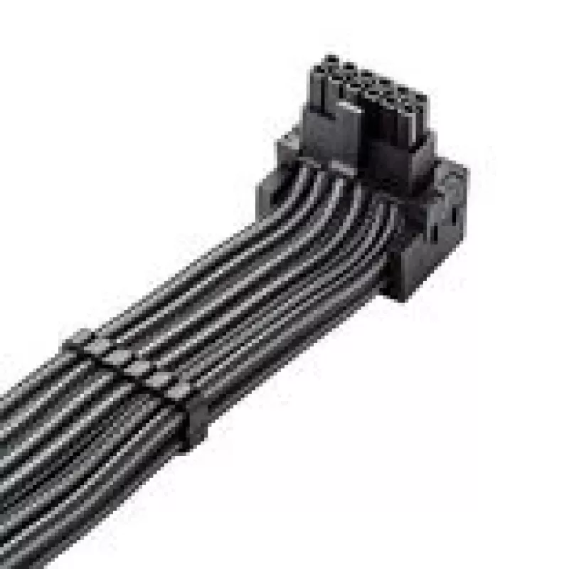 CableMod C-Series Pro kabelis Assembly Variant B 90 cm 16 kontaktų į 4×8 kontaktų PCIe anglies pluošto