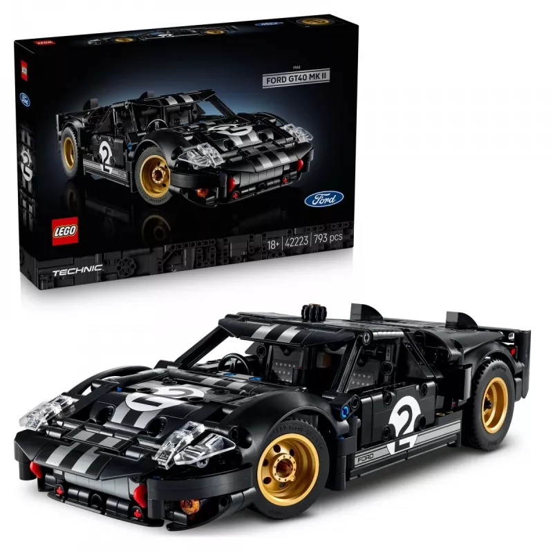 LEGO TECHNIC 42223 1966 „Ford GT40 MKII“ lenktyninis automobilis