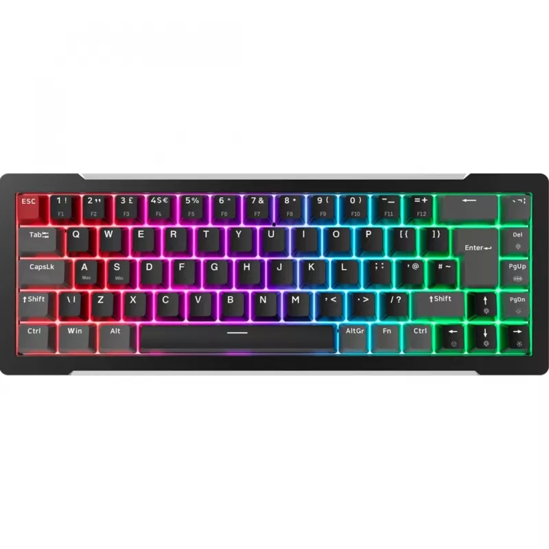 MGA-68, Gaming Keyboard juoda, DE išdėstymas, Hejin Magnetic Yellow