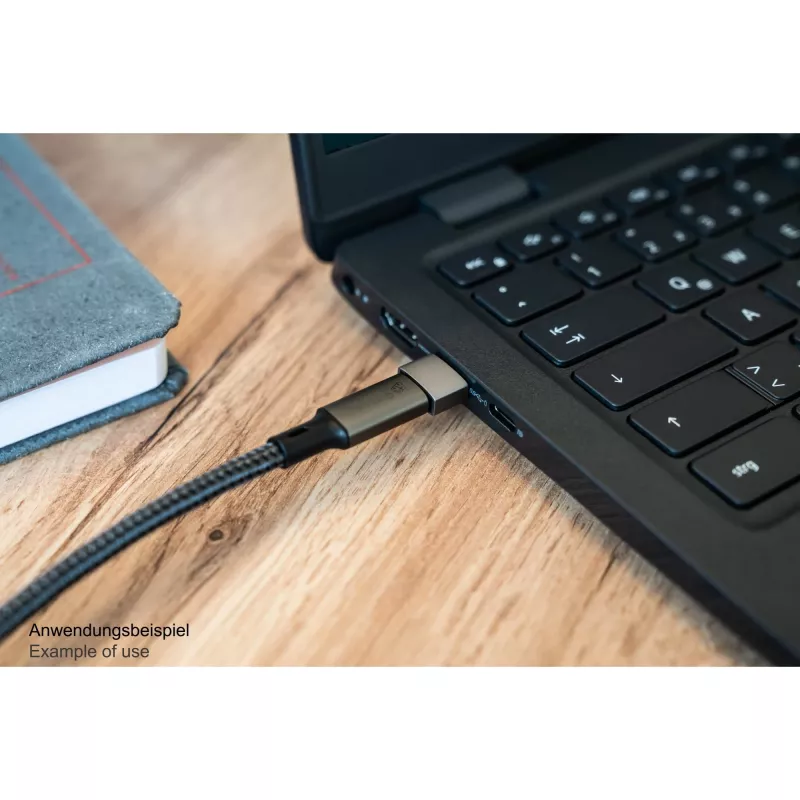 Good Connections adapteris USB 2.0 kištukas A į USB-C lizdą aliuminio korpusas pilkas (USB-AD203)