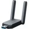 Belaidis USB adapteris MERCUSYS MA37BEH — didelio stiprinimo Wi-Fi 7 (BE6500) USB-C/USB-A suderinamumas