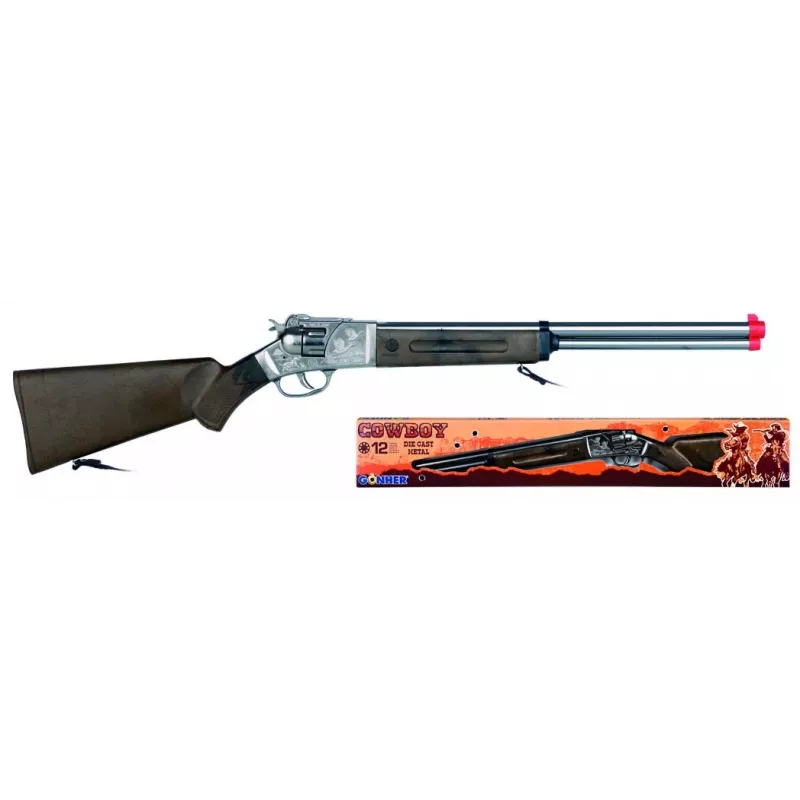 Žaislinis kapsulinis pistoletas Pulio Metal Cowboy Gun 12 šūvių modelis 15597/0