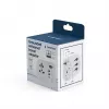 Keliautojo adapteris GEMBIRD TPA-EU2A1C15-01-W — 15 W, E tipo kištukas, 2× USB-A + 1× USB-C, 100–250 V