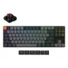 Mechaninė klaviatūra Keychron K1X-B3 — 80 % formos faktorius, USB + Bluetooth, QWERTY anglų k., 87 klavišai, RGB, pilka