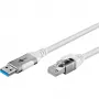 Goobay 74157 - Tinklo adapterio kabelis USB 3.0 Type A Gigabit Ethernet 1 m - Tinklo plokštė - 1 000 Mbps (74157)