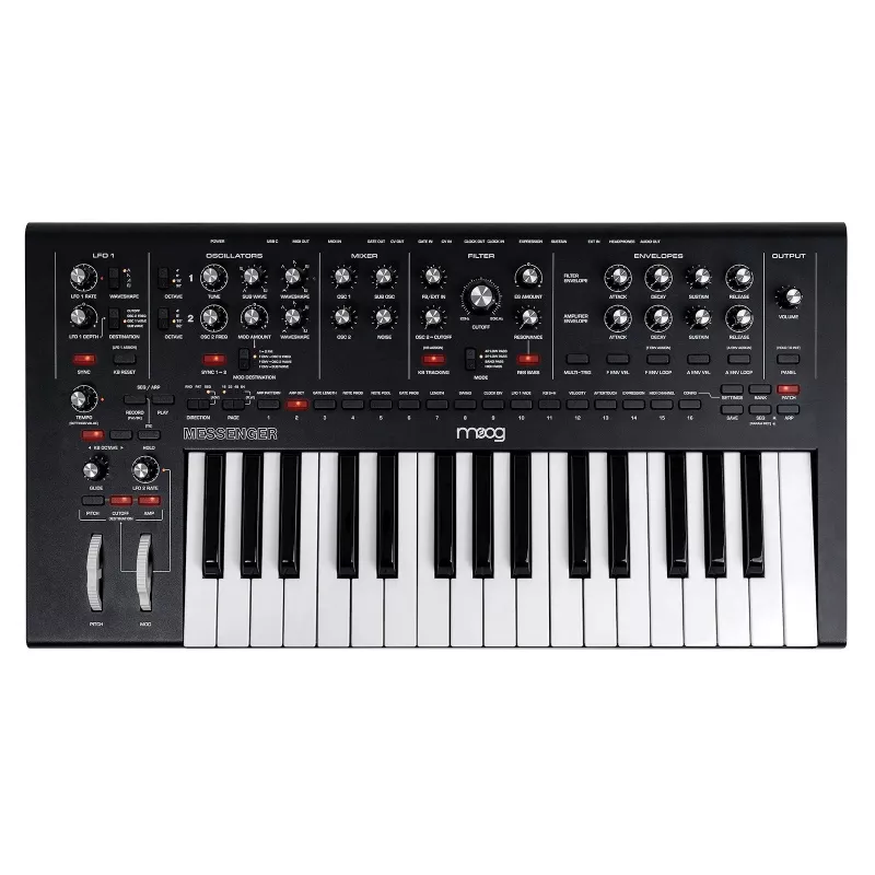 Analoginis sintezatorius Moog MOOG MESSENGER — monofoninis stalinis instrumentas