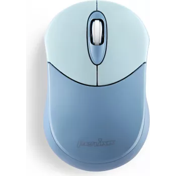 Perixx PERIMICE-802BL Bluetooth pelė, skirta kompiuteriui ir planšetei, belaidė, mėlyna – pelė – 1 000 dpi – optinė – 3 mygtukai – Bluetooth (PERIMICE-802BL)