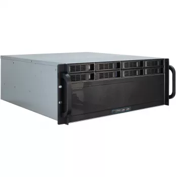 Serverio korpusas Inter-Tech 4U-4408 Rack juodas, sidabrinis