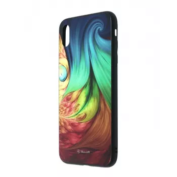 Apsauginis stiklo dangtelis, skirtas „iPhone XS Tellur“ — marginantis spausdintas dizainas