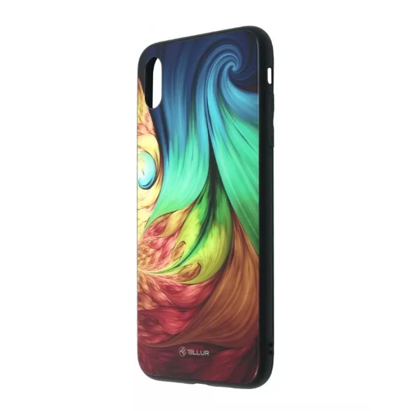 Apsauginis stiklo dangtelis, skirtas „iPhone XS Tellur“ — marginantis spausdintas dizainas