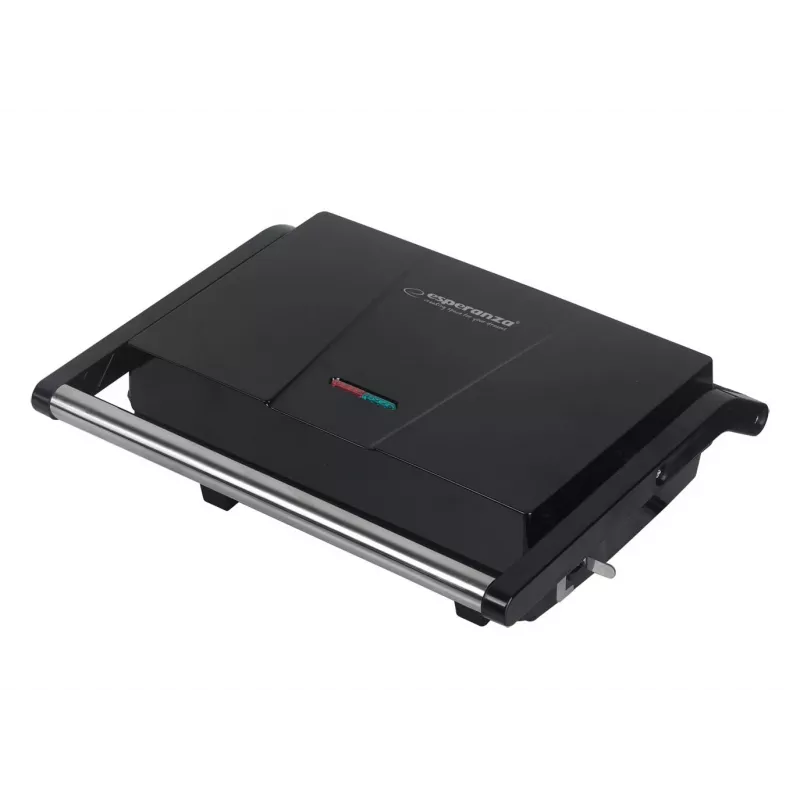 Elektrinis kontaktinis grilis ESPERANZA EKG014, 1200 W, kepimo paviršius 230×145 mm, nelimpantis, reguliuojamas termostatas