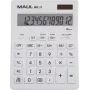 Maul MXL 12 stalinis skaičiuotuvas baltas Ekranas (skaitmenys): 12 maitinamas baterijomis, saulės energija (P x A x G) 155 x 205 x 35 mm (7267002)