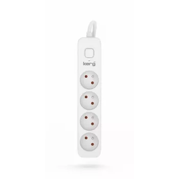 KERG maitinimo juosta su jungikliu 4 lizdai 1,5 m-16A