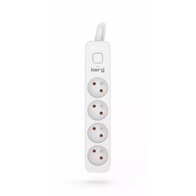 KERG maitinimo juosta su jungikliu 4 lizdai 1,5 m-16A