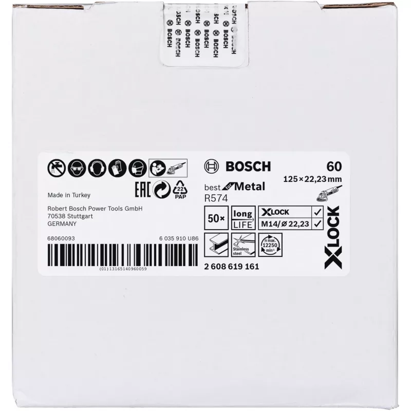 Bosch 2 608 619 161 kampinio šlifuoklio priedas Šlifavimo diskas