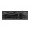 Pilno dydžio laidinė klaviatūra NATEC MORAY Home/Office USB QWERTY US International, juoda, 104 klavišai, skaičių blokas