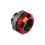 Adapterio jungtis BitsPower Multi-Link G1/4 colio išorinė į 12mm standų vamzdelį, tiesi, blizgiai juoda