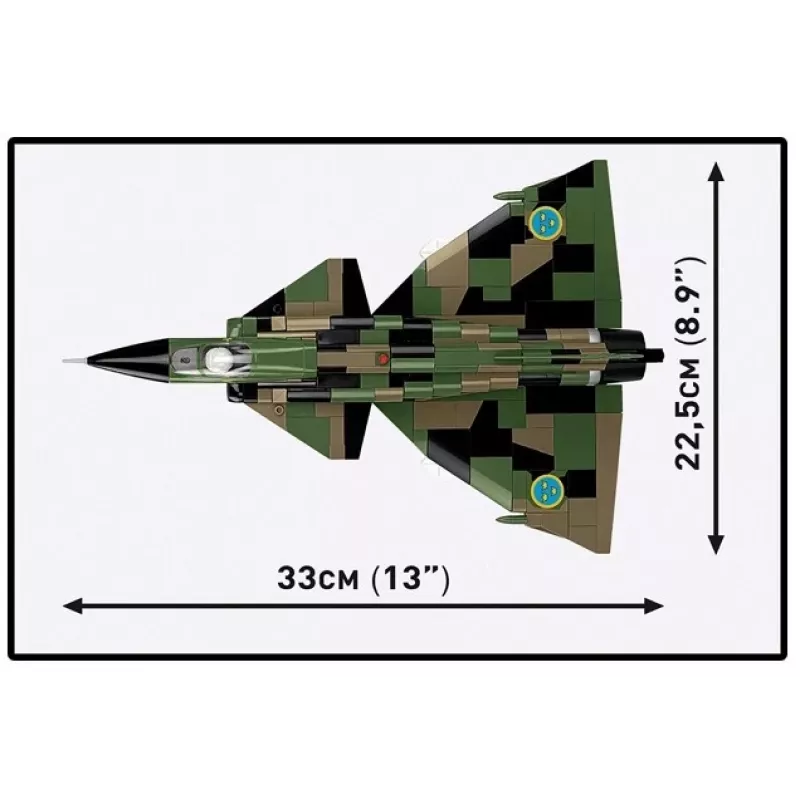 Konstruktorius Cobi Blocks Saab AJS 3 Viggen 911 vnt. modelio rinkinys, 911 dalių