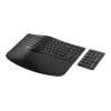 HP 960 ergonomiška belaidė klaviatūra, pilno dydžio (100%), belaidė, RF belaidė + Bluetooth, membraninė, juoda