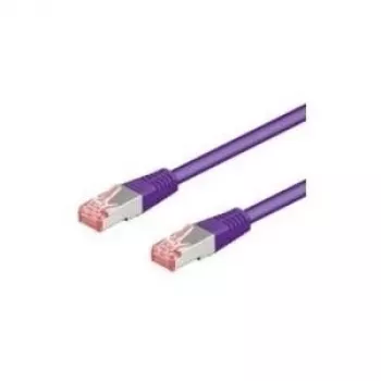 Wentronic Goobay CAT 6 komutacinis kabelis, S/FTP (PiMF), violetinis, 30 m - LSZH be halogenų, varis (93542)