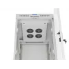19 colių 32U LANBERG stovimasis stovas-spinta 600×800 mm pilka su stiklinėmis durelėmis ir LCD (plokščia pakuotė)