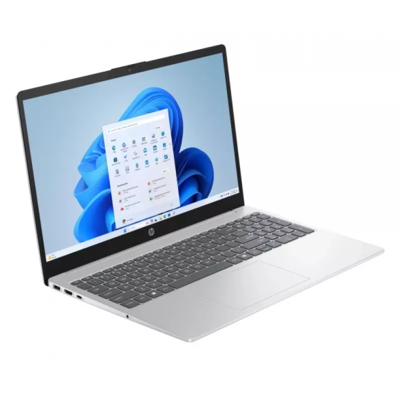 Nešiojamasis kompiuteris HP 15-FD1899NR 15,6 col. FHD, Intel Core 7 150U, 16 GB RAM, 512 GB SSD, Windows 11 Home, Natural Sidabrinė