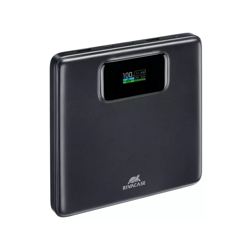 Išorinė baterija Rivacase VA1090 — 20000 mAh, 77 Wh, bendra išėjimo galia 100 W, 440 g