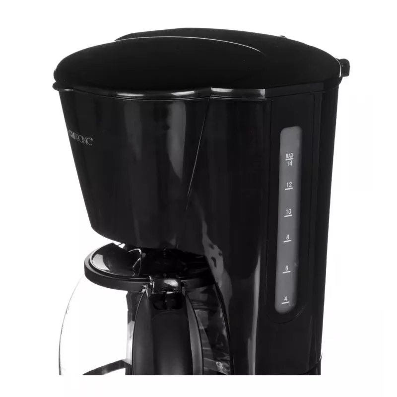 Kavos virimo aparatas CLATRONIC KA 3473, 1,5 l vandens talpykla, 14 puodelių talpa, juodas