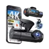 Automobilinė vaizdo registratorė VANTRUE N4 PRO S 3 kanalų (priekinė + salono + galinė), 3840x2160, F/1.8, Wi‑Fi, GPS, 3.19 colio ekranas