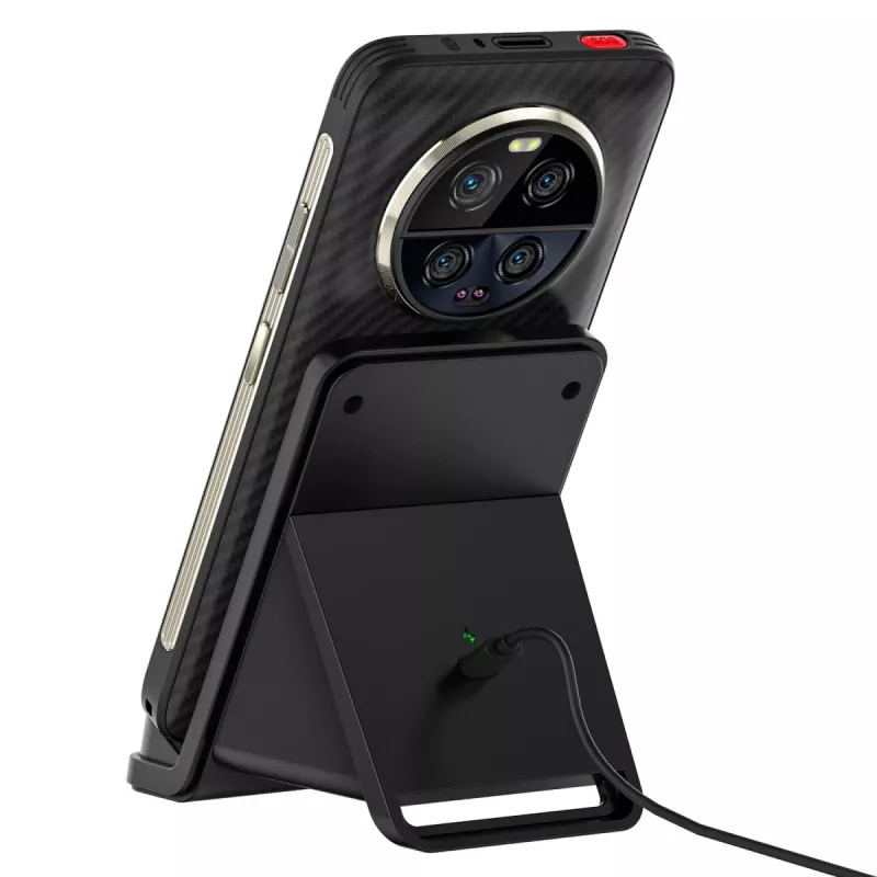 UleFone WCS01 vidaus išmaniojo telefono įkroviklis – 50 W USB Type-C, belaidis greitas įkrovimas, juodas