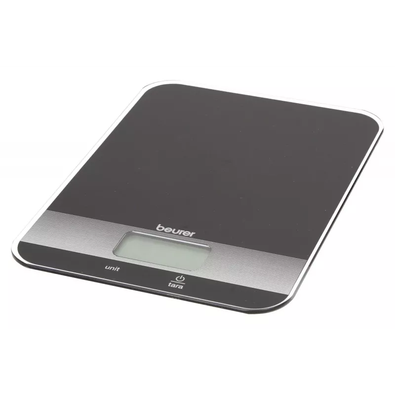 Beurer 70404 virtuvinės svarstyklės skaitmeninės juodos nešiojamos 5 kg 200x145x17mm