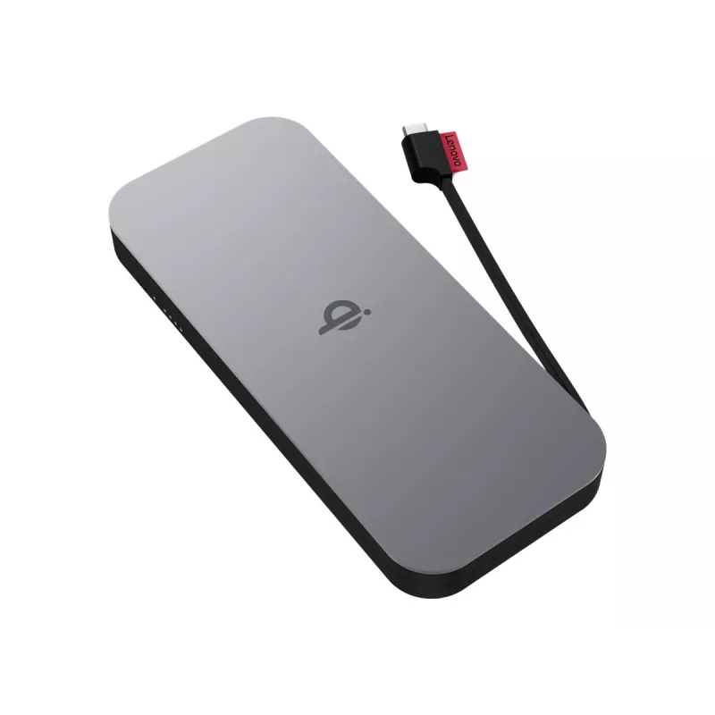 Lenovo 40ALLG1WWW išorinė baterija Lithium-Ion (Li-Ion) 10000 mAh Belaidis įkrovimas Juoda