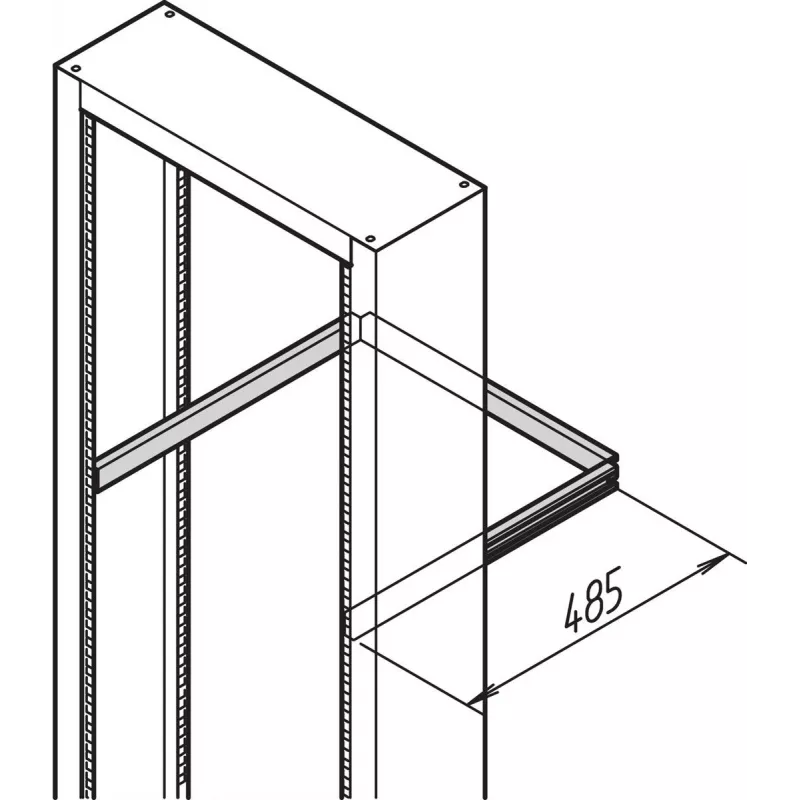 Schroff Kabelabfangschiene 483L (20118460)