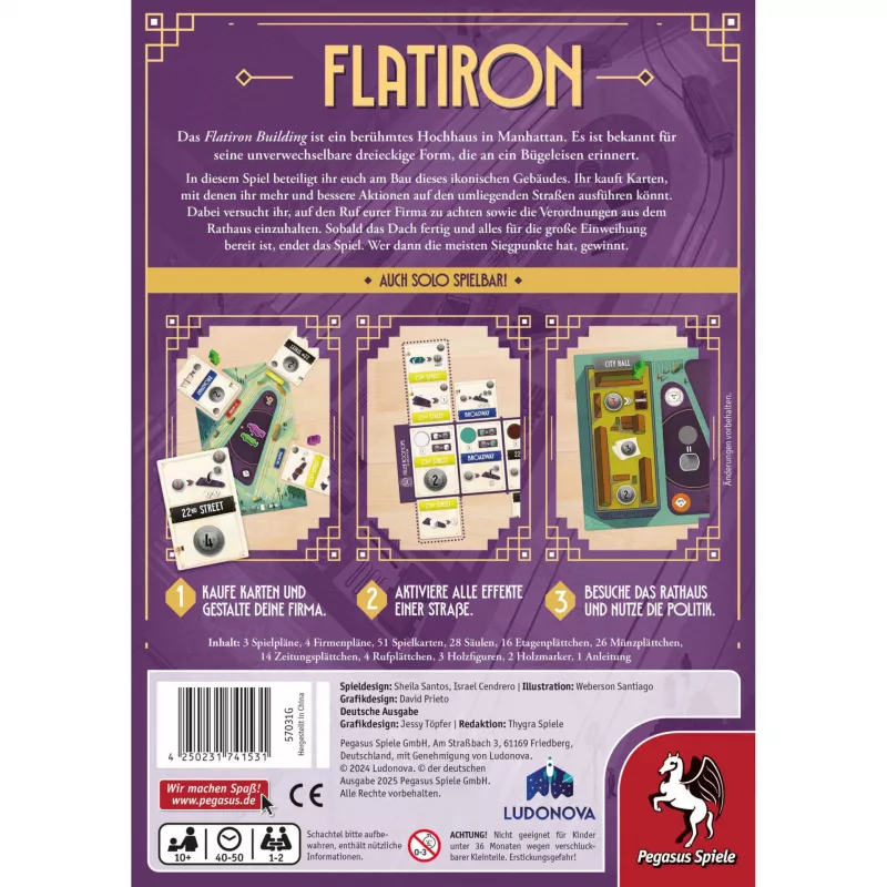 Flatiron, Stalo žaidimas